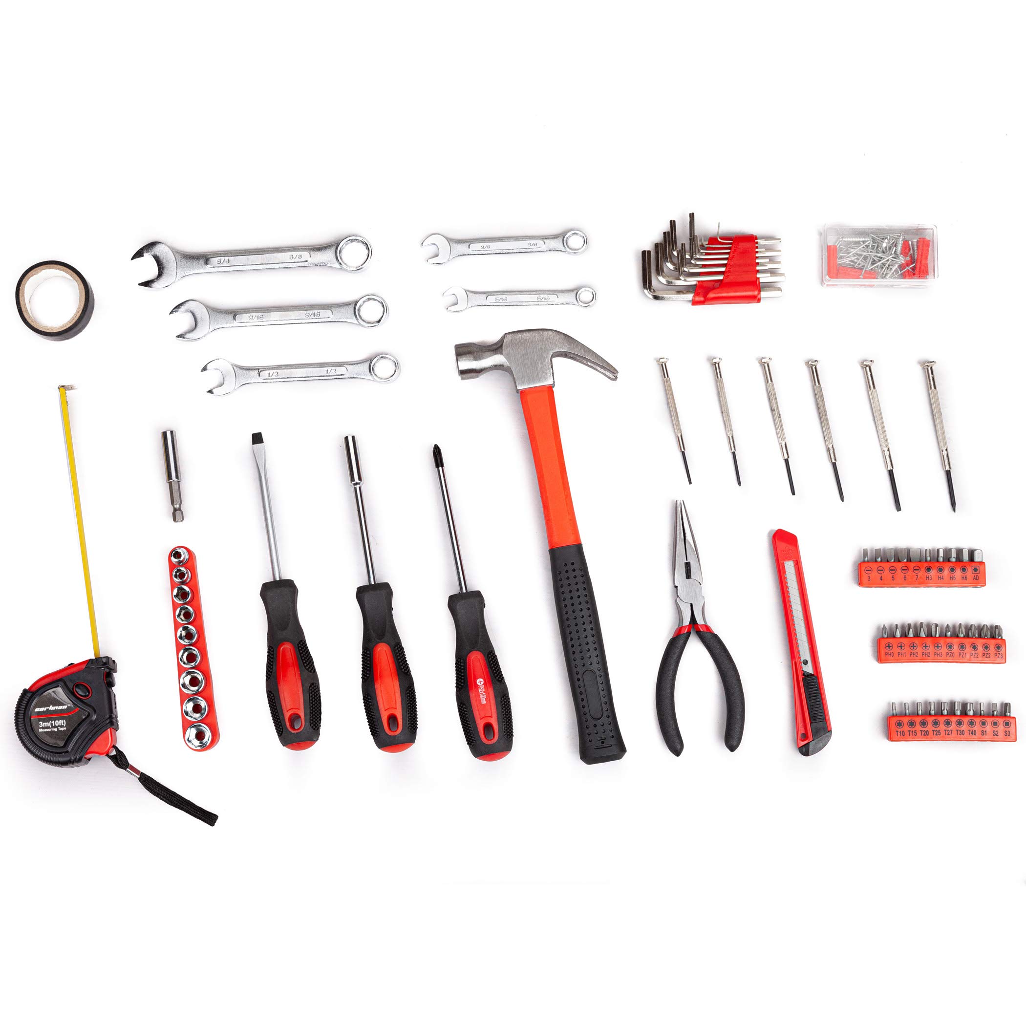 Cartman 148 Piece Automotive and Household Tool Set Perfect for Car Enthusiasts and DIY Home Repairs - Image 3