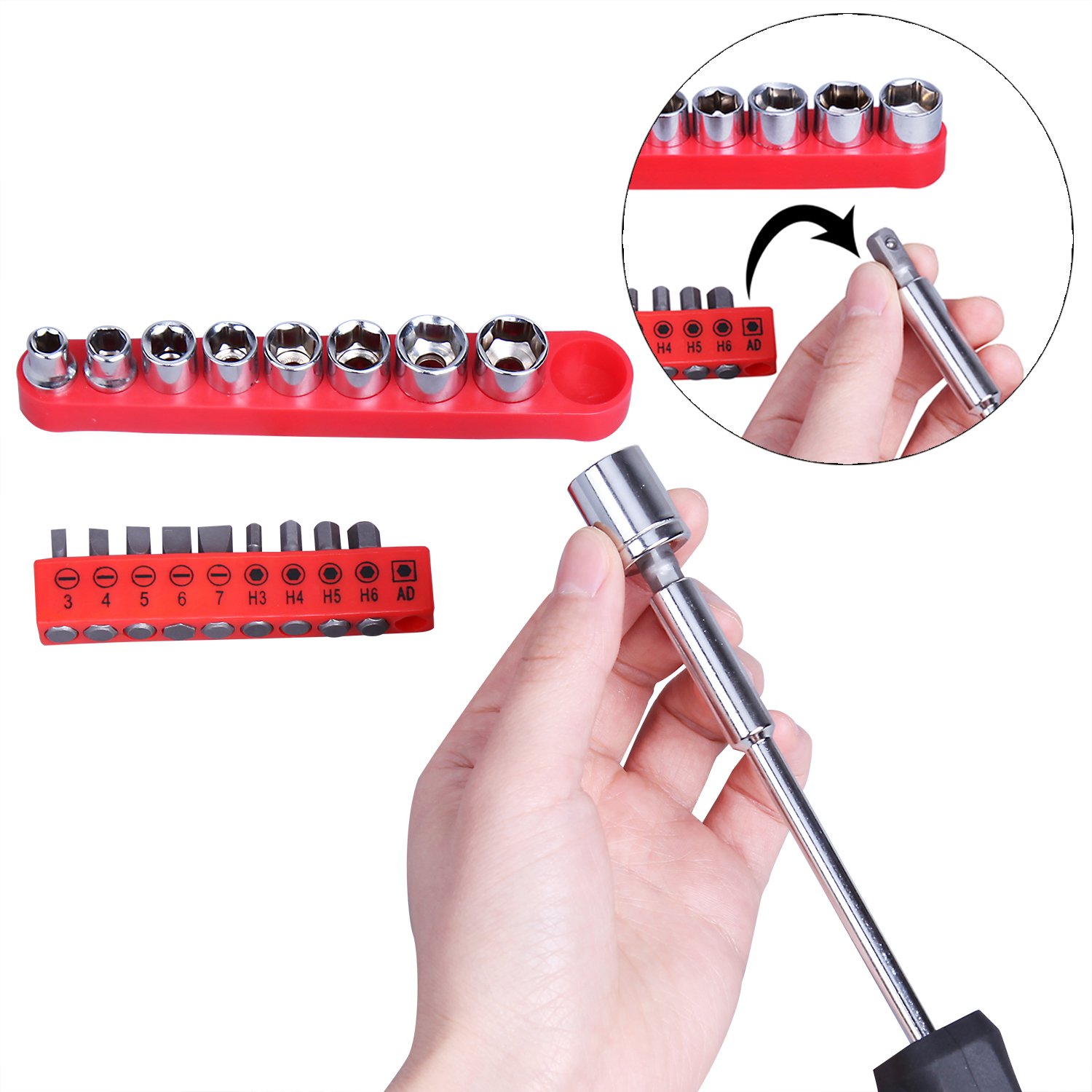 Cartman 148 Piece Automotive and Household Tool Set Perfect for Car Enthusiasts and DIY Home Repairs - Image 5