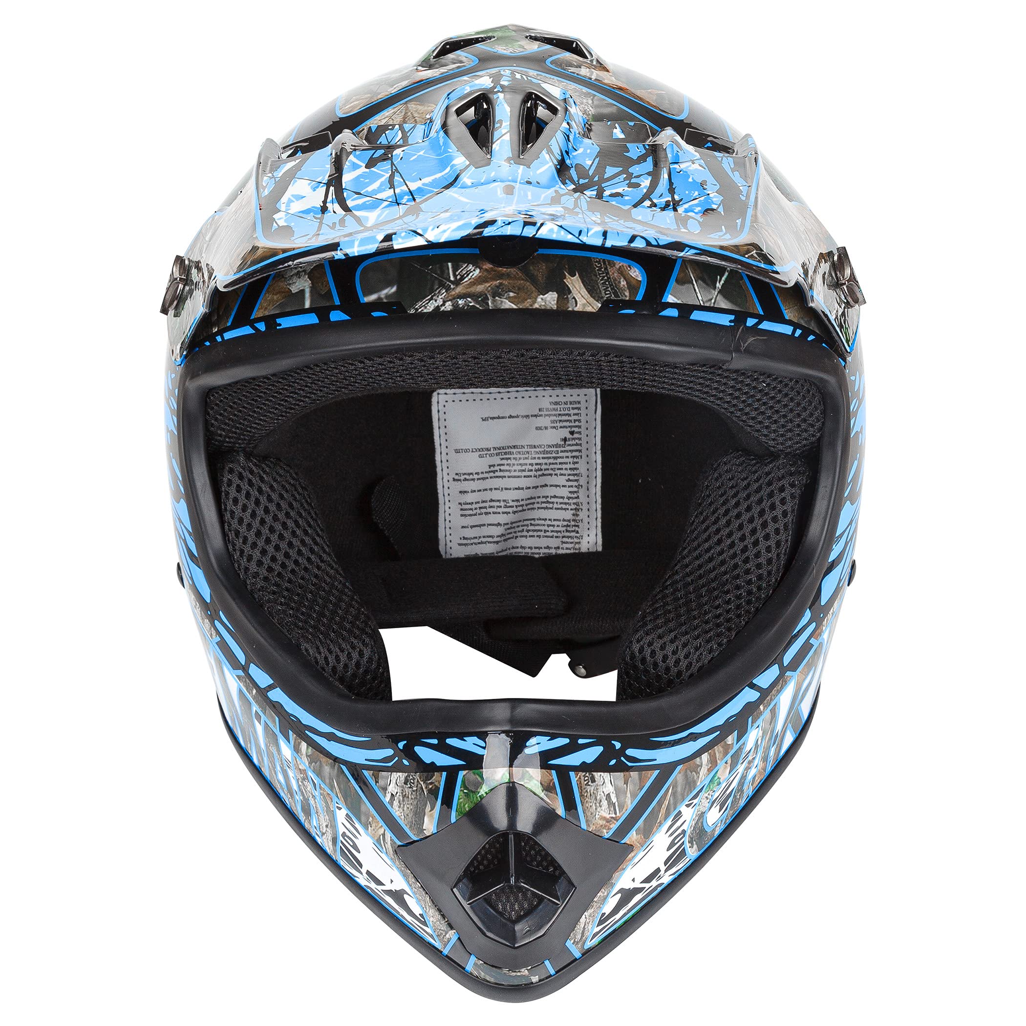 CARTMAN Adult Full Face Motorcycle Helmet, DOT Approved Dirt Bike Helmet, Matte Black and Red for Offroad, ATV, and Motocross - Image 3