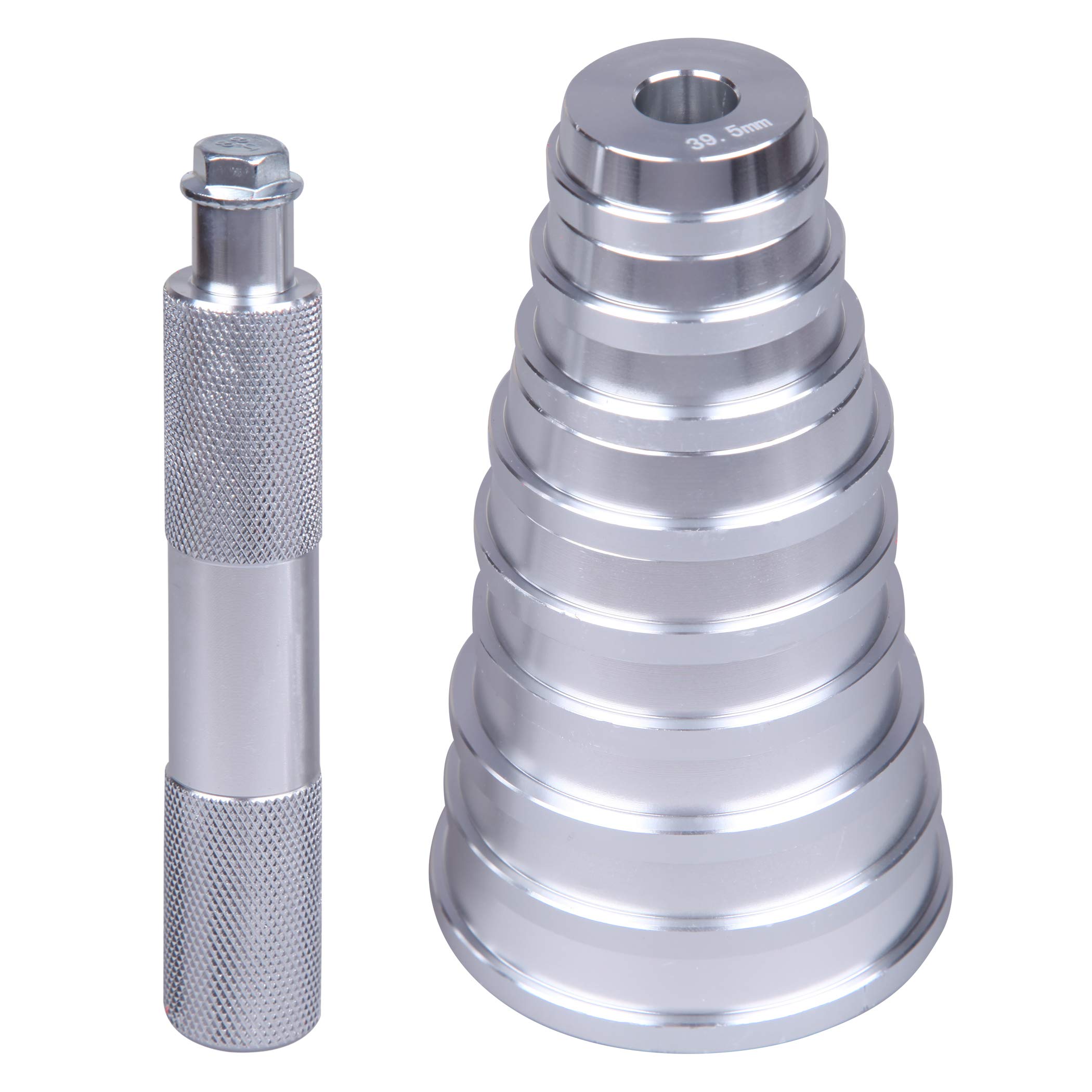 CARTMAN Bearing Race and Seal Bushing Driver Install Set, 1 Handle and 9 Discs Collar Axle Housing with Carrying Case, Master Universal Aluminum Bush Drive Seal Kit for Automotive Wheel Bearings - Image 3