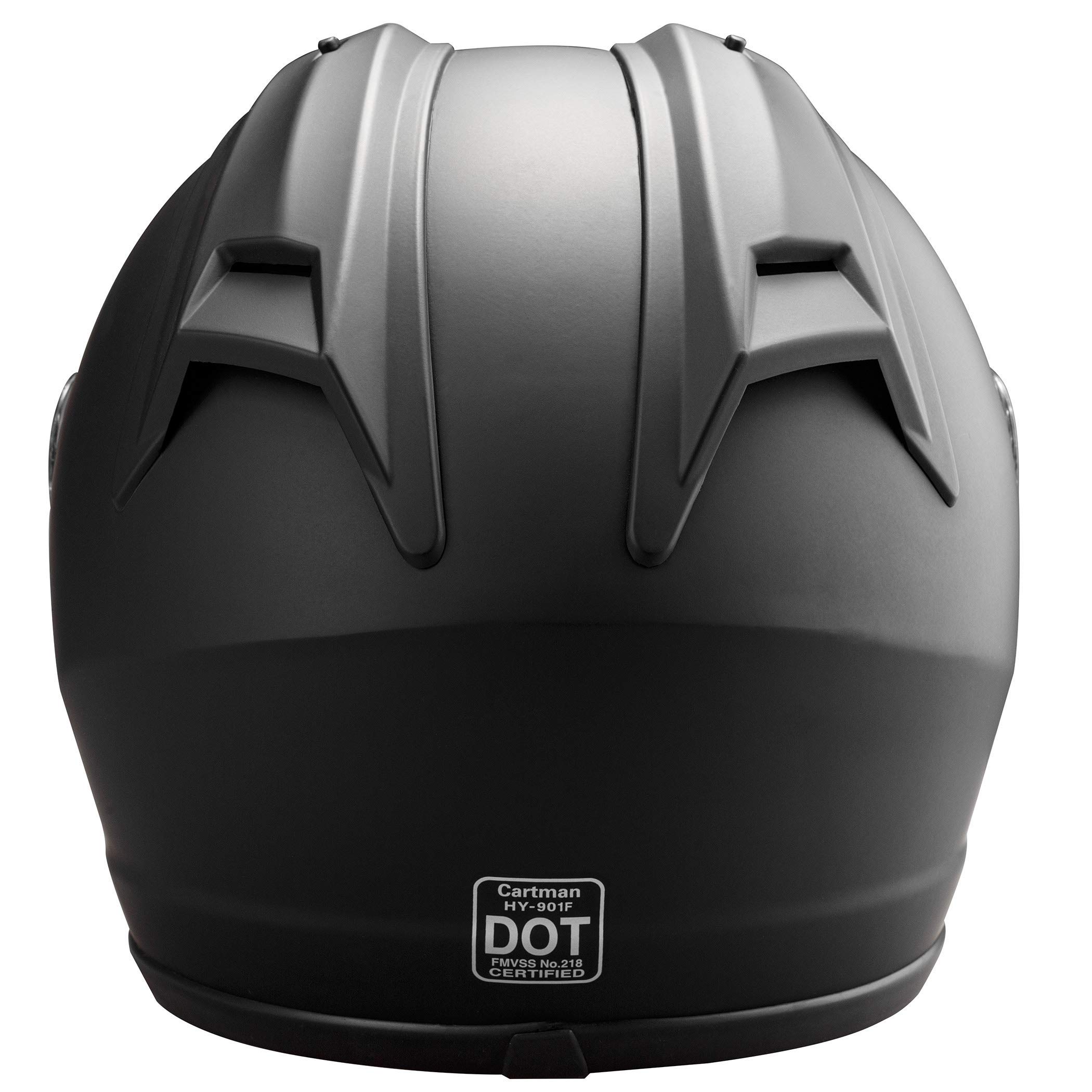 Cartman Full Face Motorcycle Helmet, Comfortable Motocross Off Road Street Bike Helmet Unisex Adult DOT Approved, Lightweight, Aerodynamic, Matte Black, Small - Image 5