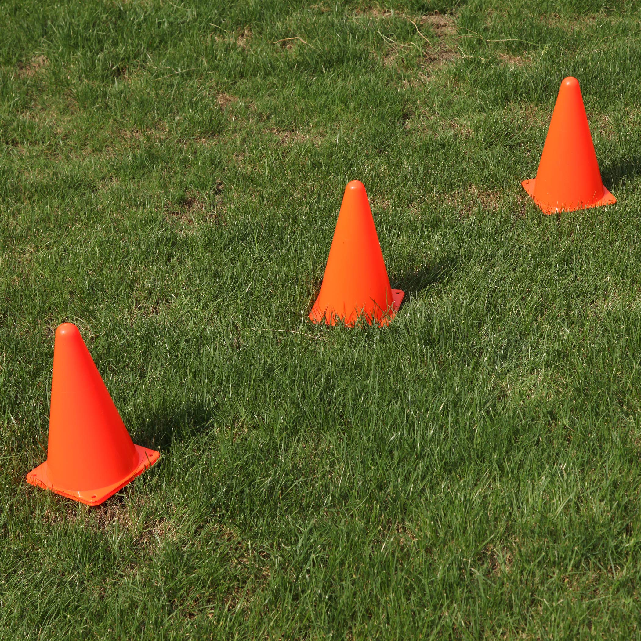 CARTMAN Plastic Training Cones (Set of 12/24 Pack 9" or 12/24 Pack 7" or 12/24 Pack Disc Cone) Agility Soccer Cones, Indoor Outdoor and Festive Events Field Marker Agility Cones - Image 5