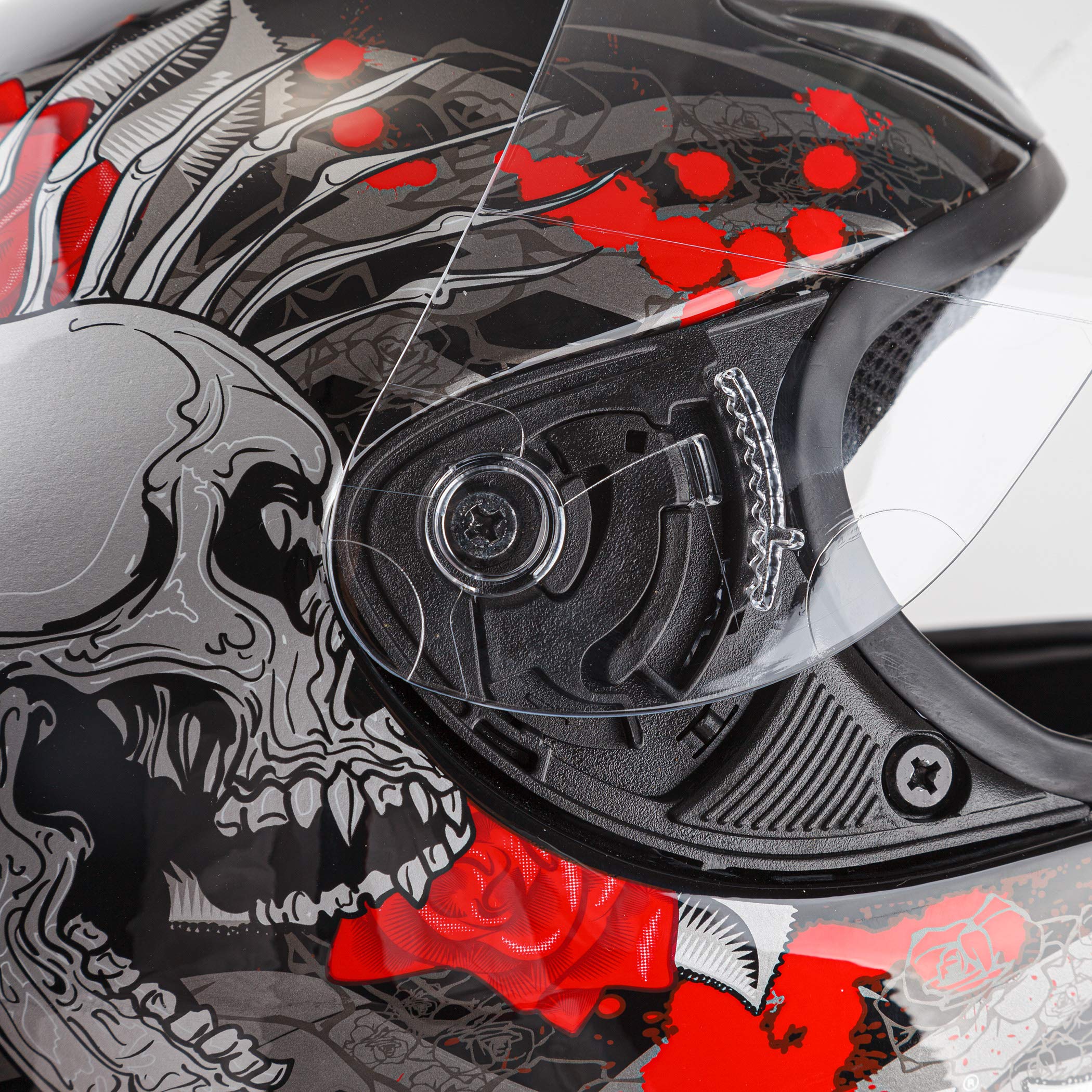 DOT Approved Full Face Motorcycle Helmet with Flip Up Dual Visor ，Full Face Motorcycle Helmet with Flip Up Dual Visor - Image 5